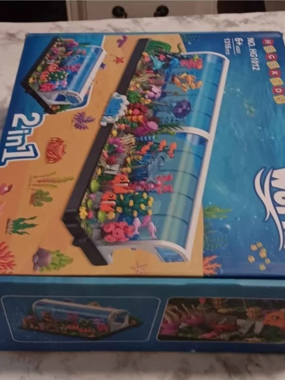 NEW HOGOKIDS 2-in-1 Undersea World Building Block Set – 1,316 Pieces | Aquarium